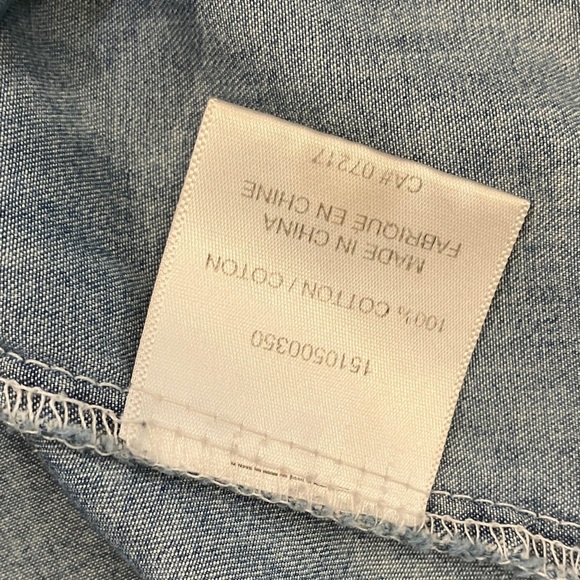 Warehouse One women’s small Light Blue fade Denim Shirt - Picture 13 of 14